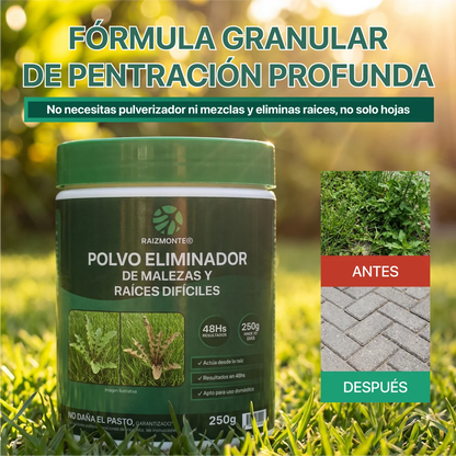 Raizmonte Polvo Eliminador De Malezas y Raices Dificiles